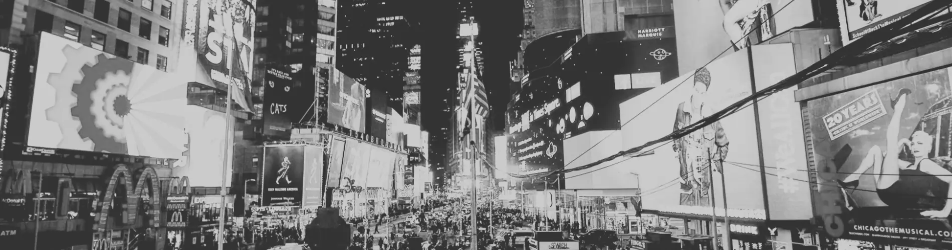 A city scape of digital ads highlighting the importance of enhanced conversions for attribution